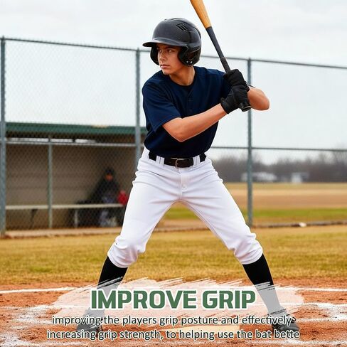 Soulchen 12 Pack Bat Grip Choke up Ring for Youth Baseball Softball Tee Ball Choke Ring Improve Grip Through Swing Knob and Reduce Sting Baseball Bat Accessories - Black in Saudi Arabia
