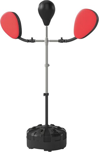 Adjustable Height Maximum Durability Heavy-Duty Construction 2-Target Arms Punching Speed Bag with Heavy Stand Base and Black Finish in Kuwait