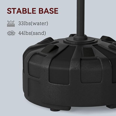 Adjustable Height Maximum Durability Heavy-Duty Construction 2-Target Arms Punching Speed Bag with Heavy Stand Base and Black Finish in Kuwait