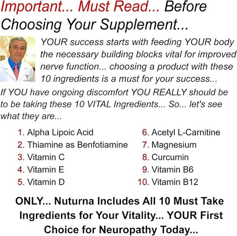 Neuropathy Nerve Support Supplement with 600 mg Pure Alpha Lipoic Acid - Maximum Strength Formula for Fingers, Hands, Toes, & Feet - 120 Capsules in Kuwait