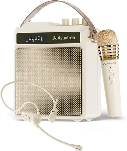 Avantree VoxAmp Duo – Portable Wireless Voice Amplifier Microphone & Speaker Set for Classroom, Small Events & Parties, USB Recording & Playback, 30W Clear Voice & Rich Sound, 14H Battery in Saudi Arabia