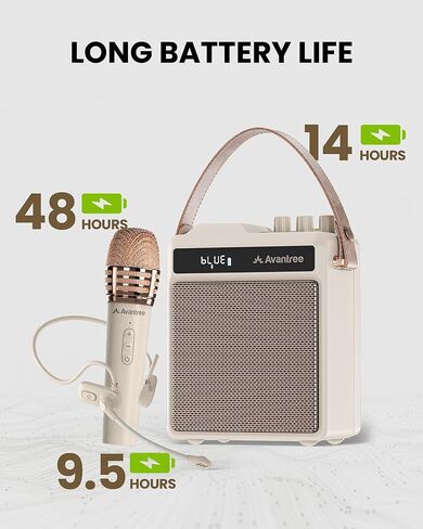 Avantree VoxAmp Duo – Portable Wireless Voice Amplifier Microphone & Speaker Set for Classroom, Small Events & Parties, USB Recording & Playback, 30W Clear Voice & Rich Sound, 14H Battery in Saudi Arabia