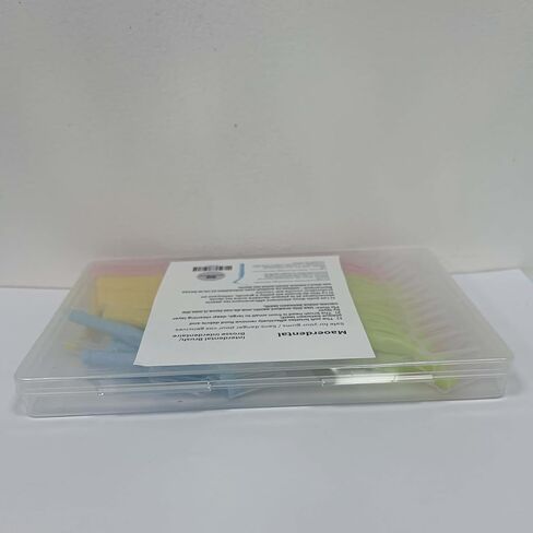 50 قطعة من فرش الأسنان بين الأسنان على شكل حرف L مقبض قصير، 5 أحجام مختلفة فرشاة تنظيف الأسنان بزاوية مسواك بين الأسنان in Kuwait