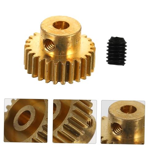 Gatuida 26t Motor Pinion Gear Copper Gear لسيارة Rc متوافقة مع المحركات الكبيرة ومقاومة التآكل للمشروعات اليدوية والنماذج الميكانيكية in Saudi Arabia