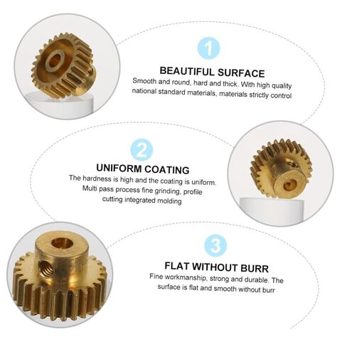 Gatuida 26t Motor Pinion Gear Copper Gear لسيارة Rc متوافقة مع المحركات الكبيرة ومقاومة التآكل للمشروعات اليدوية والنماذج الميكانيكية in Saudi Arabia