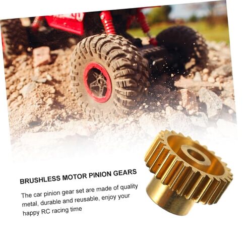 Gatuida 26t Motor Pinion Gear Copper Gear لسيارة Rc متوافقة مع المحركات الكبيرة ومقاومة التآكل للمشروعات اليدوية والنماذج الميكانيكية in Saudi Arabia