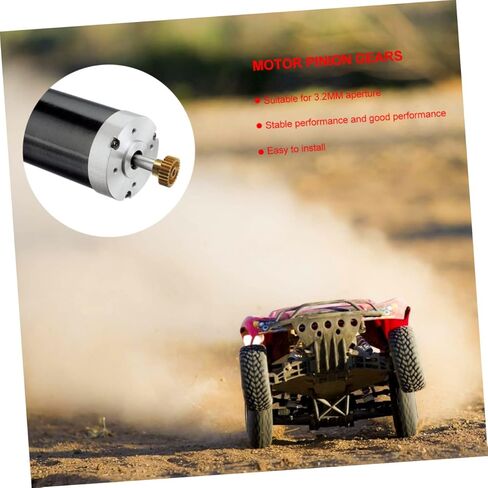 Gatuida 26t Motor Pinion Gear Copper Gear لسيارة Rc متوافقة مع المحركات الكبيرة ومقاومة التآكل للمشروعات اليدوية والنماذج الميكانيكية in Saudi Arabia