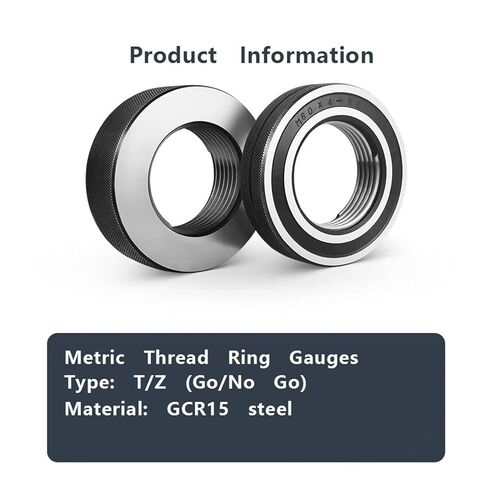 M21-M40 *0.75 Metric Thread Ring gauges 6g 1SET(1*GO+1*NOGO) External Threads gage(M33X0.75 6g) in Saudi Arabia