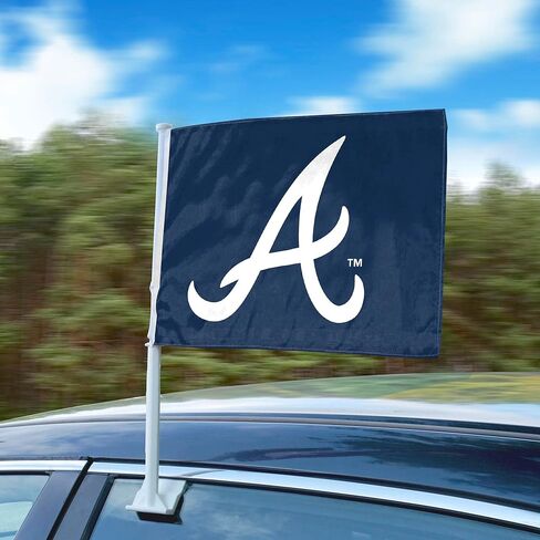 FANMATS MLB - علم سيارة Atlanta Braves مقاس كبير قطعة واحدة 11 بوصة × 14 بوصة in Saudi Arabia
