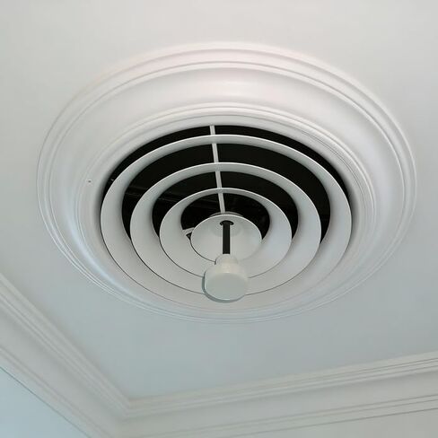 HVAC Manual Damper Knob for 0.25 Inch Shaft, Replacement Control Knob for HVAC Ceiling Dampers & Round Duct Ring with Butterfly Damper, White Easy-Grip Design for Airflow Adjustment,2 Pack in Kuwait