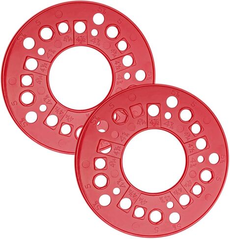 Wheel Bolt Pattern Measuring Tool，Trailer Axle Bolt Circle Template，5 Lug Bolt Pattern Template for Lug Bolt Pattern Measuring 1 Pack in Kuwait