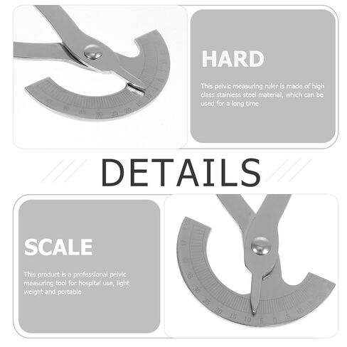 Zerodeko Pelvic Measuring Caliper Stainless Steel Internal and External Diameter Ruler Obstetric Tool for Pregnant Women Hospital Supply in Saudi Arabia