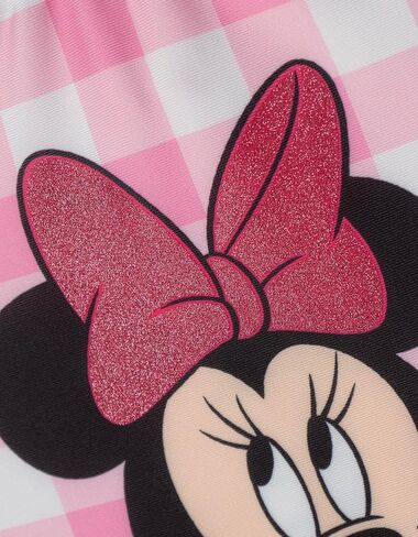 Disney Minnie Mouse UPF 50+ One Piece Bathing Suit Infant to Big Kid Sizes (12 Months - 14-16) in Saudi Arabia