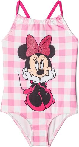 Disney Minnie Mouse UPF 50+ One Piece Bathing Suit Infant to Big Kid Sizes (12 Months - 14-16) in Saudi Arabia