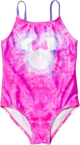 Disney Minnie Mouse UPF 50+ One Piece Bathing Suit Infant to Big Kid Sizes (12 Months - 14-16) in Saudi Arabia