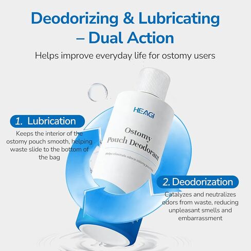 قطرات مزيل الرائحة لأكياس فغر القولون، قطرات الفغرة، مستلزمات الفغرة، معادل الرائحة، غير معطر، زجاجة 8.5 أونصة in Kuwait