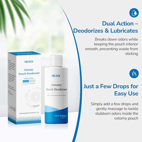 قطرات مزيل الرائحة لأكياس فغر القولون، قطرات الفغرة، مستلزمات الفغرة، معادل الرائحة، غير معطر، زجاجة 8.5 أونصة in Kuwait