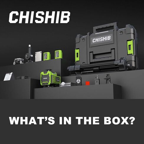 Laser Level 4D Self-Leveling Cross Line Laser Level, Rotary Base and Accessories for Construction, Home Improvement and Picture Hanging,（Laser power＜1mw） in Saudi Arabia