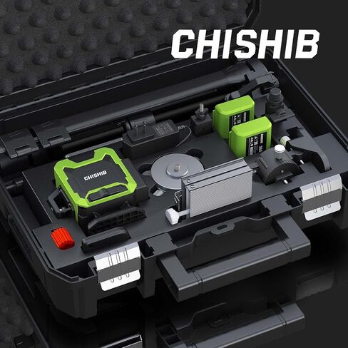 Laser Level 4D Self-Leveling Cross Line Laser Level, Rotary Base and Accessories for Construction, Home Improvement and Picture Hanging,（Laser power＜1mw） in Saudi Arabia