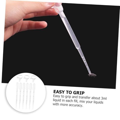 SAFIGLE 205pcs 3ml Graduated Plastic Pipettes with 5pcs Funnels, Disposable Laboratory Transfer Droppers 150mm Length for Chemistry, Liquid Handling and Lab Experiments in Saudi Arabia