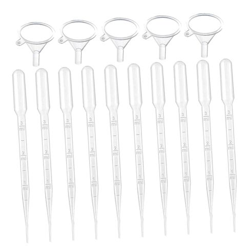205pcs 3ml Graduated Plastic Dropper Pipettes with 5 Small Funnels, Disposable Transfer Pipettes for Laboratory, Chemistry, and Medical Use in Saudi Arabia