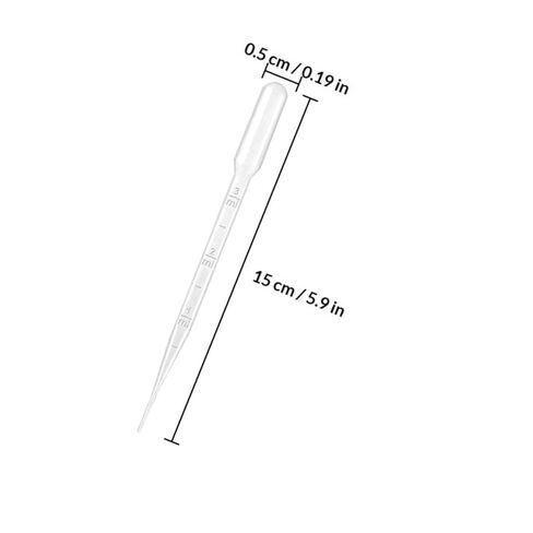 205pcs 3ml Graduated Plastic Dropper Pipettes with 5 Small Funnels, Disposable Transfer Pipettes for Laboratory, Chemistry, and Medical Use in Saudi Arabia