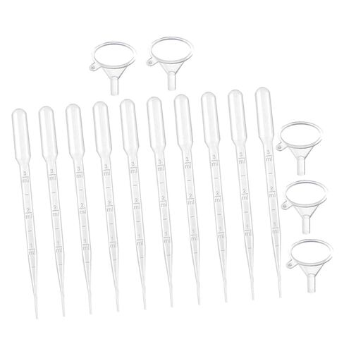 205 قطعة من الماصات البلاستيكية المتدرجة سعة 3 مل للاستعمال مرة واحدة مع 5 أقماع صغيرة، وقطارات نقل 150 مم للمختبر، والزيوت العطرية، والكيمياء، والتعامل مع السوائل in Kuwait