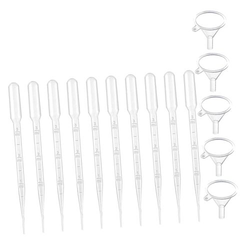205pcs 3ml Graduated Plastic Pipette Droppers with Funnels, Disposable Transfer Droppers for Laboratory, Essential Oils, and Liquid Measurement in Saudi Arabia