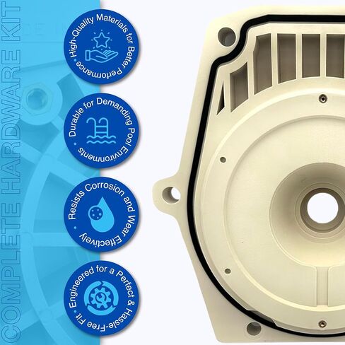 777009 Pump Seal Plate Kit with Gasket & PS-1000 Shaft Seal – 5/8 Inch Mechanical Seal – Replaces 074564 – Pool Pump Wet End Repair in Kuwait