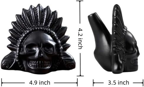 Screaming Aztec Death Whistle Loudest 125+ Decibels Loudest Screaming Death Whistle Mayan Culture Skull Azteca War Silbato Aztec Bagpipes Scary Human Screams For Halloween, Collection & Horror Decor in Kuwait