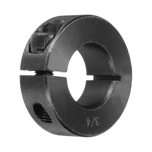 MECCANIXITY Shaft Collar 3/4" Bore Single Split Carbon Steel Clamping Collar Shaft Collars with Set Screw Black in Saudi Arabia