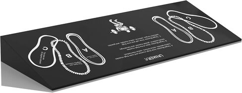 لوح مائل 3 قطع مقاس 30.48 سم من نقالة الساق إسفين القرفصاء لمعدات العلاج الطبيعي، التهاب اللفافة الأخمصية، الكعب، تمدد القدم، جبيرة الساق، وتد تمدد الساق لتحسين الجزء السفلي من الساق in Kuwait