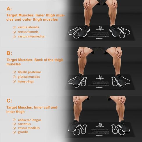 لوح مائل 3 قطع مقاس 30.48 سم من نقالة الساق إسفين القرفصاء لمعدات العلاج الطبيعي، التهاب اللفافة الأخمصية، الكعب، تمدد القدم، جبيرة الساق، وتد تمدد الساق لتحسين الجزء السفلي من الساق in Kuwait