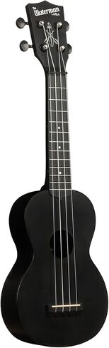 Kala Waterman Black Matte Soprano Ukulele with Custom Ukulele Tote Bag and Quick Start Guide (KA-SWB-BK) in Kuwait