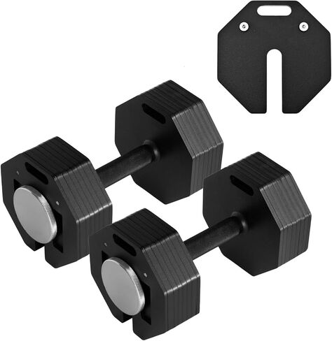 مجموعات دمبل قابلة للتعديل، كل زوج 50/80/90/110/120 رطل، هيكل فولاذي متين، مجموعة دمبل بأوزان حرة مكونة من قطعتين مع مقبض مضاد للانزلاق، لمعدات تدريب القوة المنزلية لكامل الجسم 50/80/90/110/120LBSX2 in Kuwait