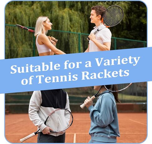 10 Pack Tennis Wrap Grip Tape, Precut Tennis Racket Grips, Anti-Slip Racket Handle Overgrip Tapes for Badminton Pickleball Squash Rackets, Sweat-Absorbing Comfortable in Saudi Arabia