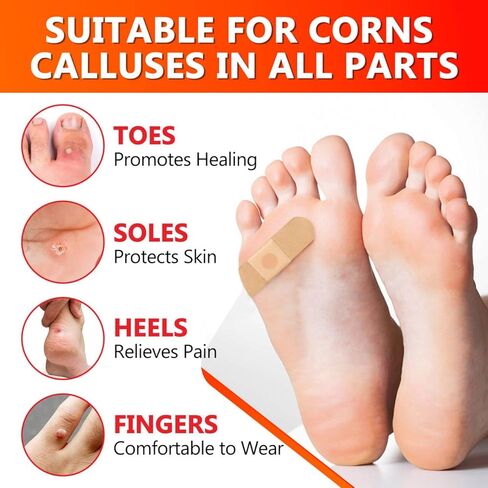 Wart Corn Remover Pads for Feet: 30 Pack 40% Salicylic Acid Extra Strength Treatment - Fast Effective Wart Corn Remover Bandages for Kids Adults Seniors Teens Athletes Runners Hikers Workers Men Women in Saudi Arabia