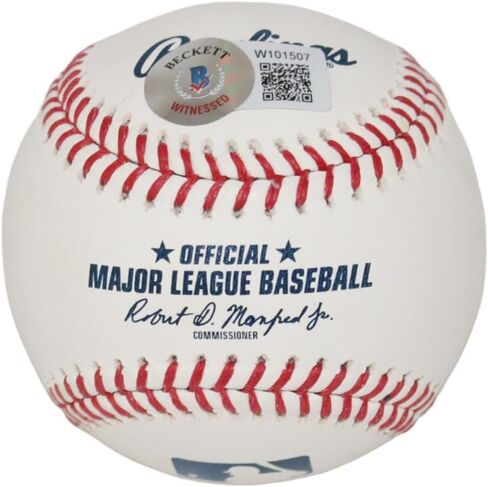 وقع ريكي هندرسون على فريق أوكلاند لألعاب القوى OML HOF Baseball Beckett in Kuwait
