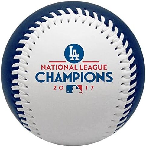 Jarden Sports Licensing MLB Los Angeles Dodgers Nl Champ Baseball, One Size, Blue/White in Saudi Arabia