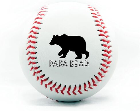 لعبة بيسبول مخصصة - أفضل هدية مطبوعة للأب على الإطلاق - لعبة بيسبول مخصصة - مقاس رسمي - شكرًا للأب، تصميم بيسبول من الجلد الحقيقي in Kuwait
