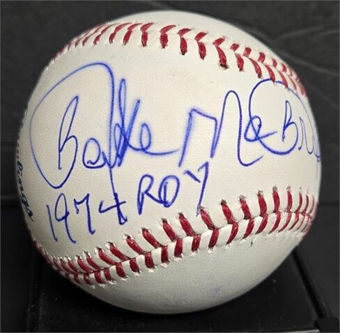 Autograph Warehouse 301772 Bake McBride مُسجل للبيسبول 1974 ROY - OMLB Rookie of the Year St. Louis Cardinals in Saudi Arabia