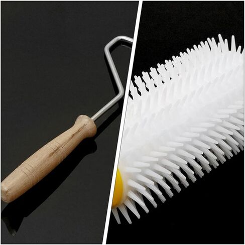 Professional Propolis Collector Hand Tool with Roller Structure for Beekeeping Supplies, Curved Tip Propolis Collection Tool for Efficient Immune Support Extraction in Saudi Arabia
