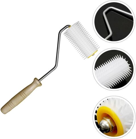 Professional Propolis Collector Hand Tool with Roller Structure for Beekeeping Supplies, Curved Tip Propolis Collection Tool for Efficient Immune Support Extraction in Saudi Arabia
