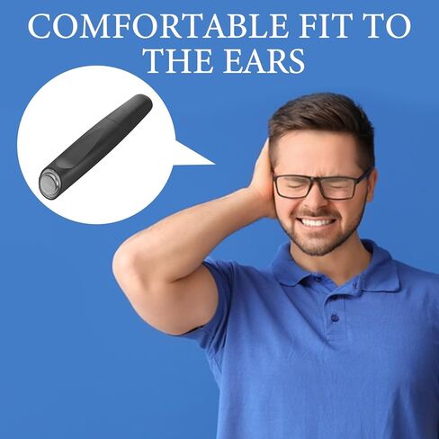 Electric Acupuncture Pen- 6.3 Inch Portable Innitus Relief Device for Ear Discomfort, Pain, Plug& Ear Care Massaging Tool (Without Battery） in Saudi Arabia