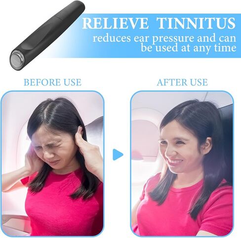 Electric Acupuncture Pen- 6.3 Inch Portable Innitus Relief Device for Ear Discomfort, Pain, Plug& Ear Care Massaging Tool (Without Battery） in Saudi Arabia