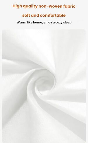 Travel Disposable Bedding Set, White SMMS Nonwoven, 4 Piece Queen Size with Fitted Sheet 71x79x8in, Duvet Cover 87x91in, 2 Pillowcases 20x31in, for Hotel Hospital Travel in Saudi Arabia