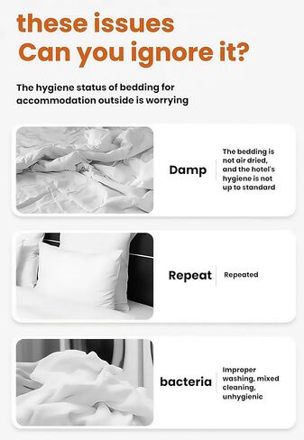 Travel Disposable Bedding Set, White SMMS Nonwoven, 4 Piece Queen Size with Fitted Sheet 71x79x8in, Duvet Cover 87x91in, 2 Pillowcases 20x31in, for Hotel Hospital Travel in Saudi Arabia