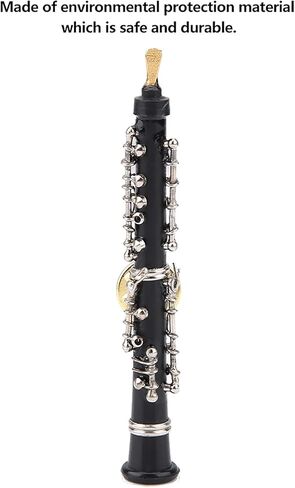 Miniature Oboe Brooch Pin, Oboe Shape Design Mini Pin Brooch Lapel Brooch Pins for Women Miniature Musical Instrument Brooch with Storage Box for Clothing Decoration and Gifts in Saudi Arabia