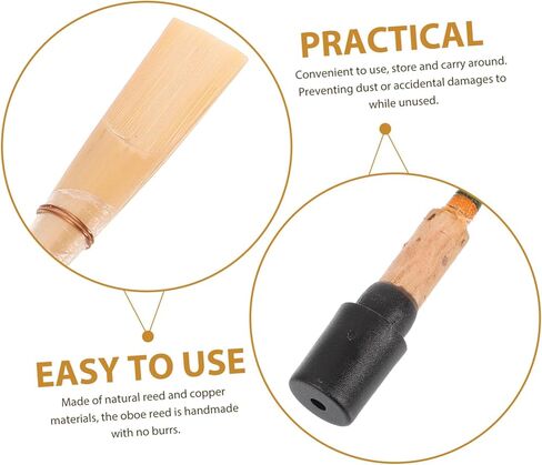 Hemoton Oboe Replacement Reeds -tone Instruments Handmade from Natural for Professional Players Random Colors Black Red in Saudi Arabia