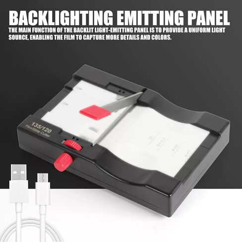 35mm Film Cutter 135 120 Slide Film Darkroom Cutting Tool Universally Backlight Cutter for Precise Cutting in Saudi Arabia